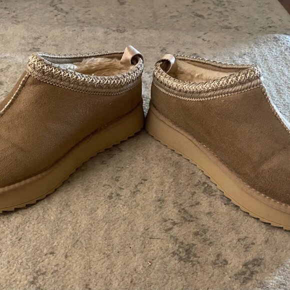 Women's Snow Boots Platform Boot Fur Lined Slip On Short Boots - Picture 2 of 4